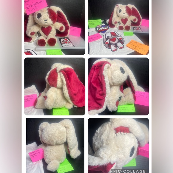 LAST DAY! BNIB GENUINE PLUSHIE DREADFUL LOVE RABBIT AND MATCHING TOTE - Picture 12 of 16